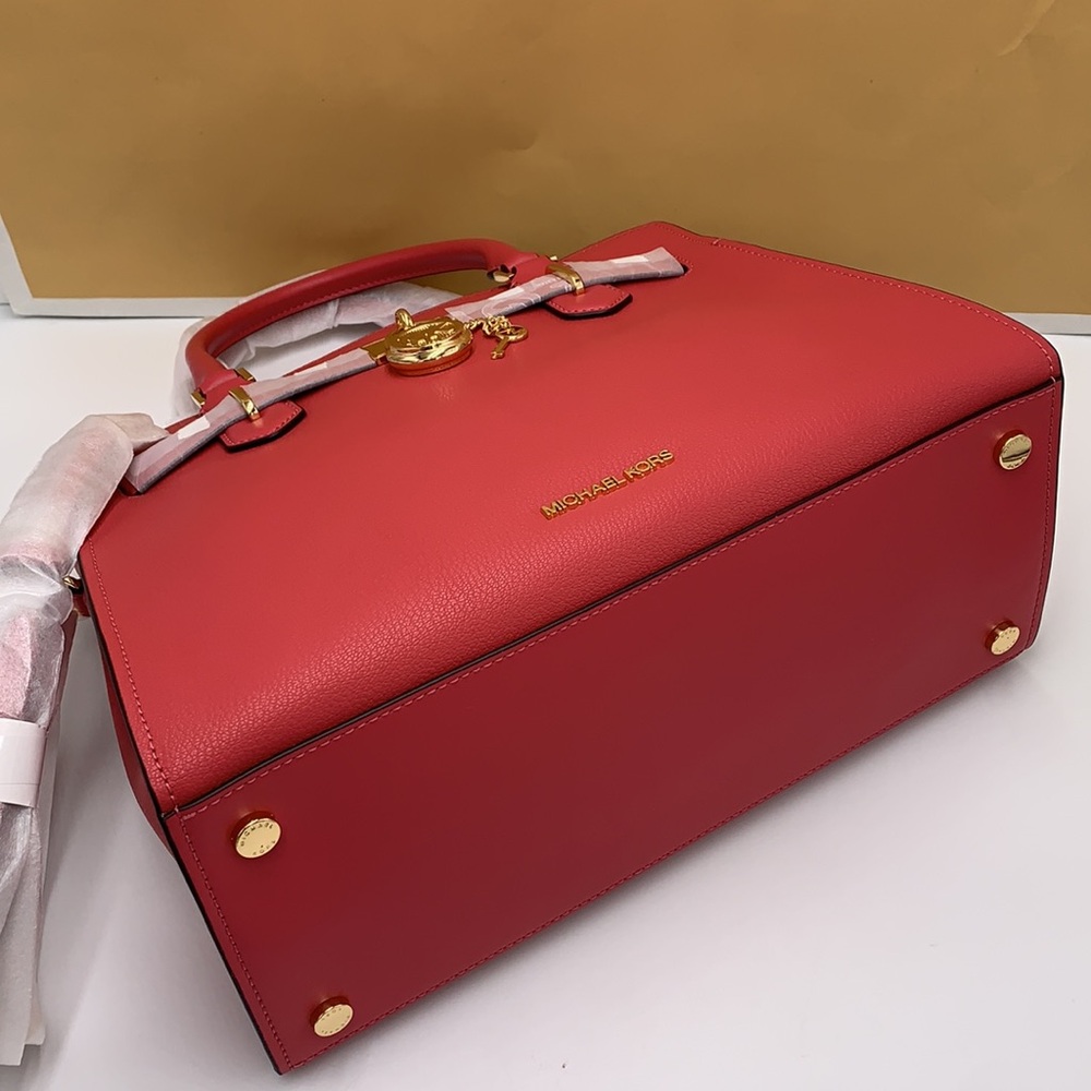 MICHAEL KORS HAMILTON MEDIUM SATCHEL COLOR: LIGHT BERRY SHERBET NWT - Picture 10 of 14